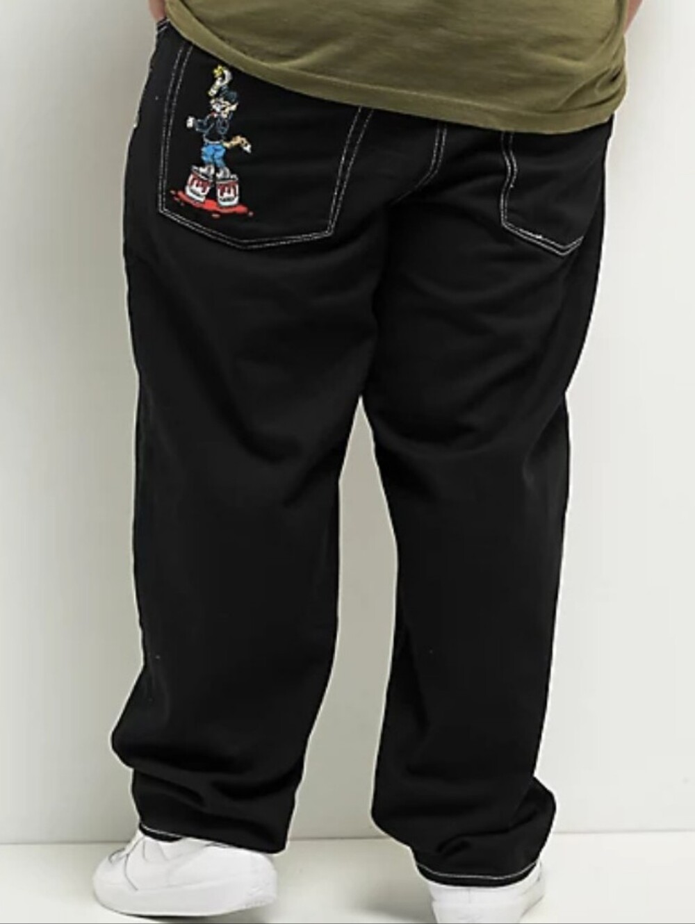 Men's Empyre Graffiti Cat Black Ultra Loose Skate Jeans  Size 42 From Zumiez